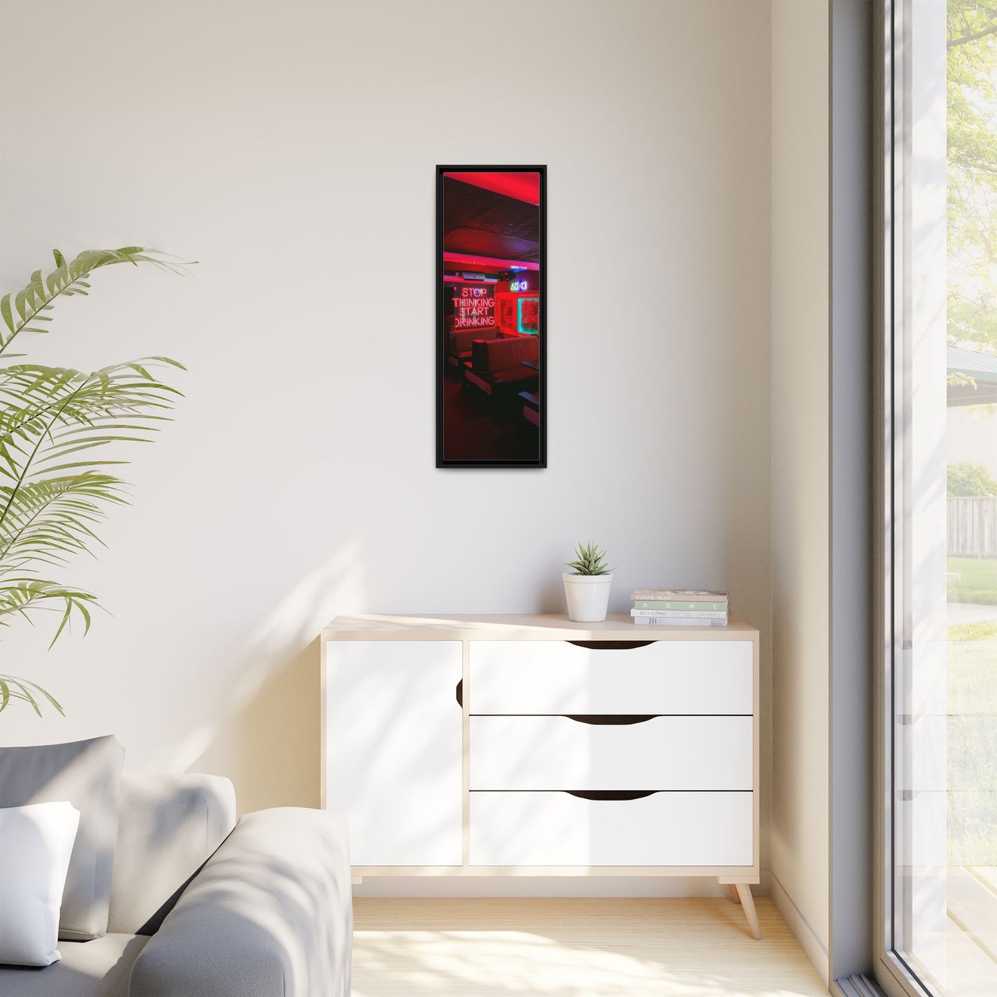 The Mermaids Night Club Matte Canvas, Framed (Multi-color)