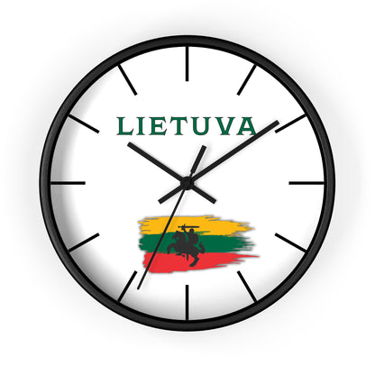 Lietuva Wall Clock - Stylish Home Decor for Lithuania Pride