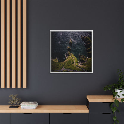 Dunquin Pier Matte Canvas, Framed (Multi-color)