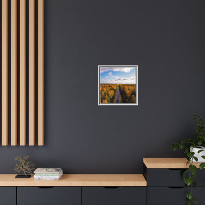 Somewhere In Lithuania Matte Canvas, Framed (Multi-color)