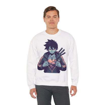 Anime-Inspired Unisex Crewneck Sweatshirt - Streetwear Vibe