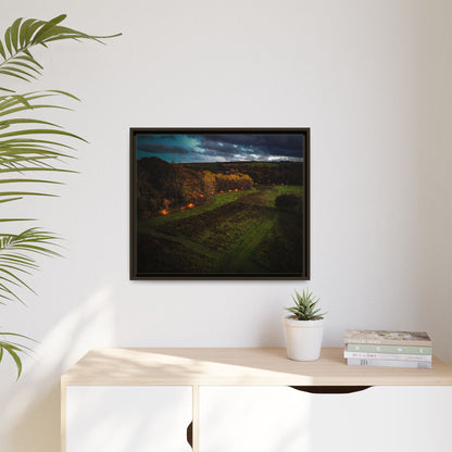 Listowel Town Park Matte Canvas, Framed (Multi-color)