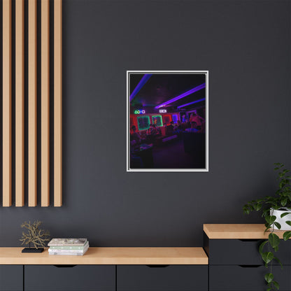 Mermaids Night Club Matte Canvas, Framed (Multi-color)