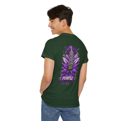Purple Cannabis Bud T-Shirt — Bold Psychedelic Marijuana Graphic Tee