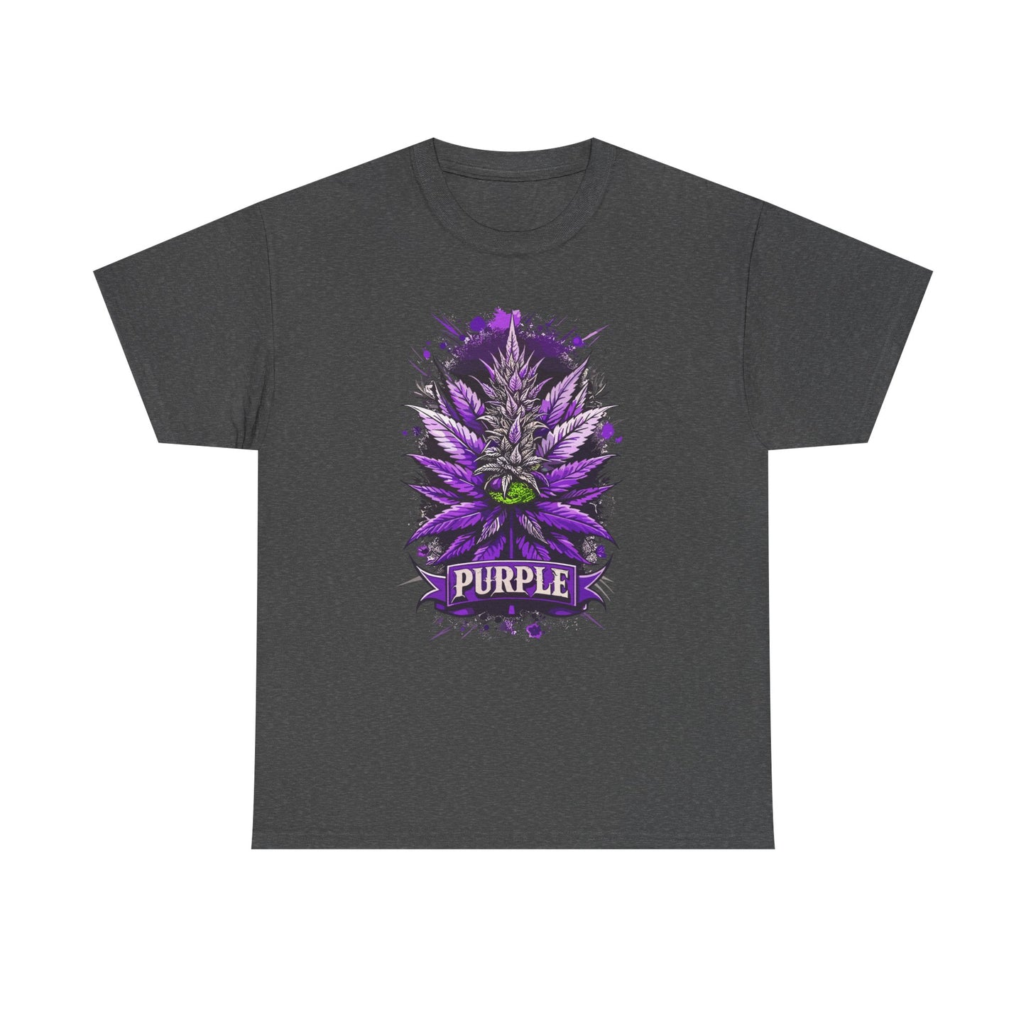 Purple Cannabis Bud T-Shirt — Bold Psychedelic Marijuana Graphic Tee