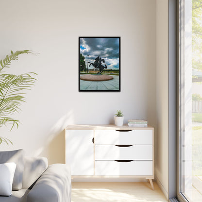 Kaunas Matte Canvas, Framed (Multi-color)
