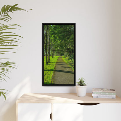 Listowel Town Park Matte Canvas, Framed (Multi-color)