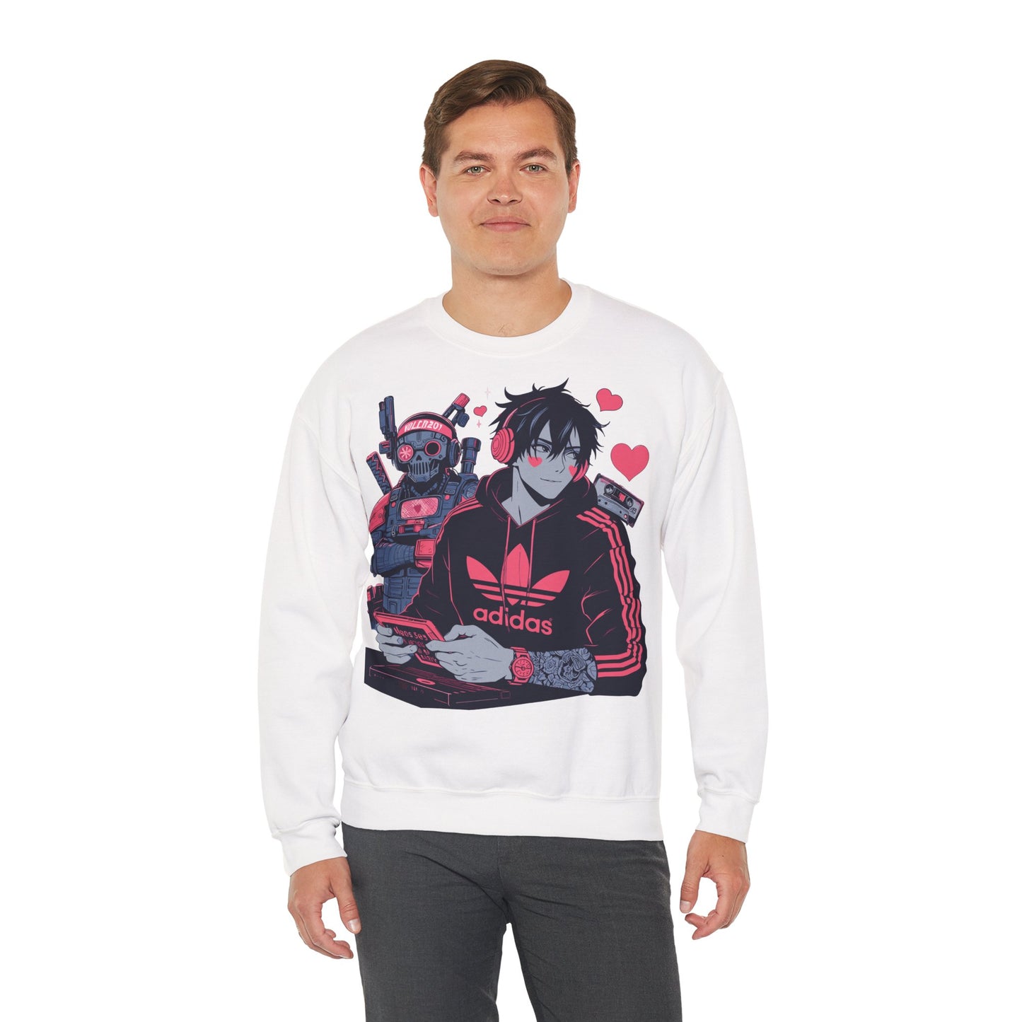Gamer Vibes Unisex Crewneck Sweatshirt - Retro Anime Style