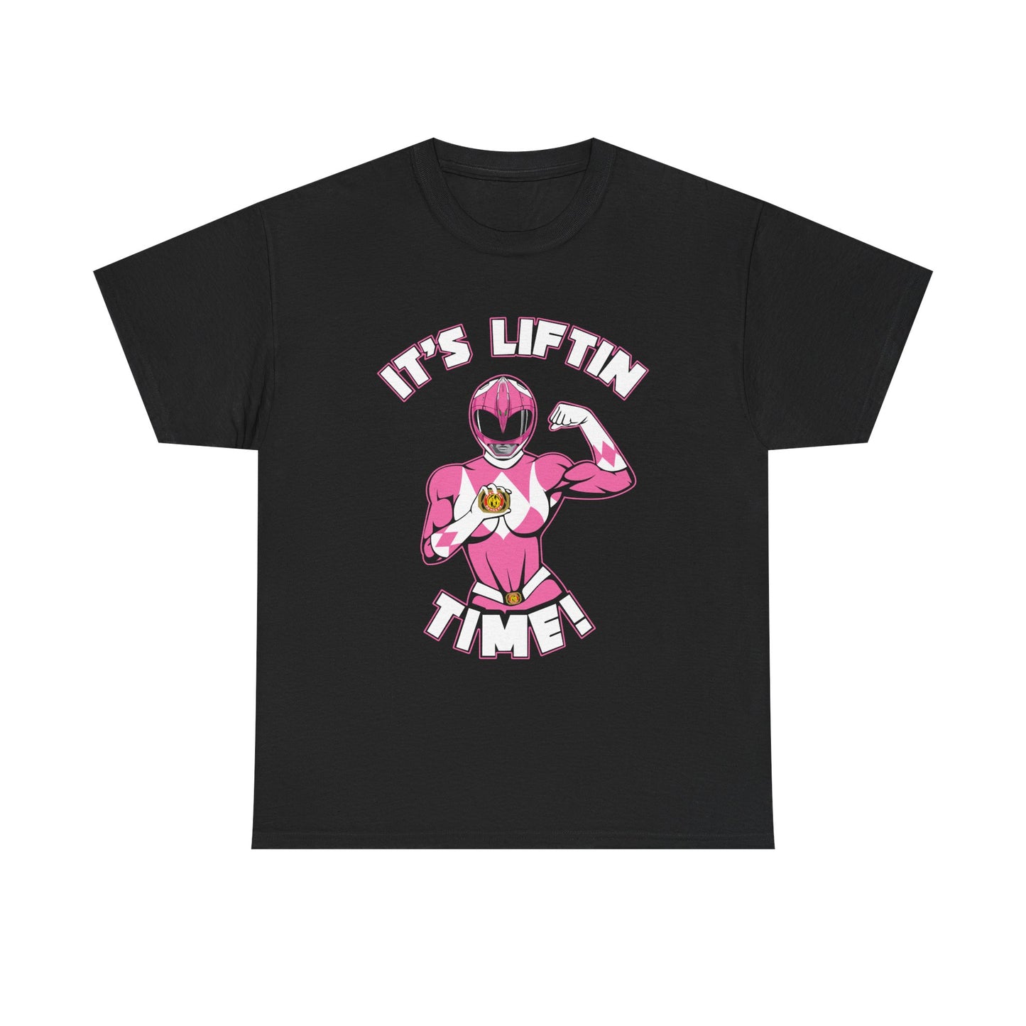 Powerful Pink Hero Unisex Heavy Cotton Tee - It's LIT Black