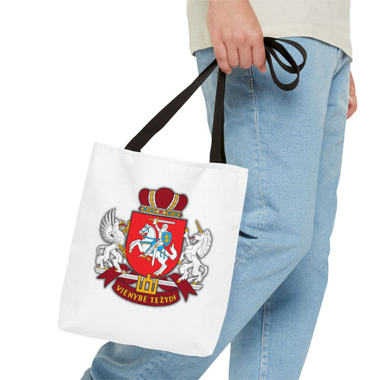 Heraldic Lithuania Crest Tote Bag - Stylish and Reusable for Everyday Use