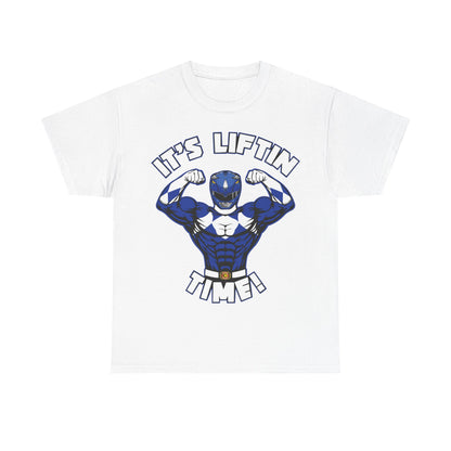It's Liftin' Time! Unisex Heavy Cotton Tee - Fun Fitness Shirt for Gym Lovers White