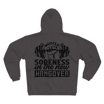 Muscle Recovery Hooded Zip Sweatshirt - Perfect for Fitness Enthusiasts