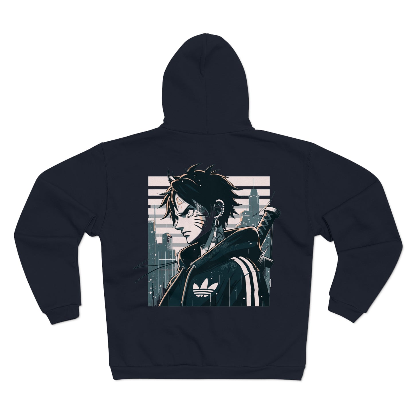 Warrior From The Future Unisex Hooded Zip Sweatshirt