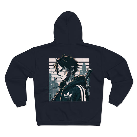 Warrior From The Future Unisex Hooded Zip Sweatshirt