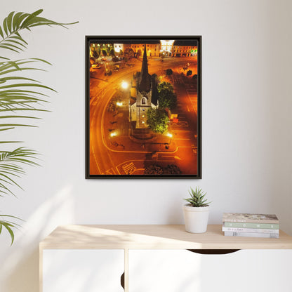 Listowel Church Matte Canvas, Framed (Multi-color)