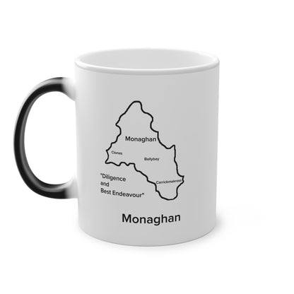 Monaghan Magic Mug: Color - Changing Coffee Cup with Artistic Map Design