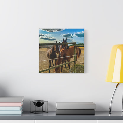 Horses Matte Canvas, Stretched, 1.25"