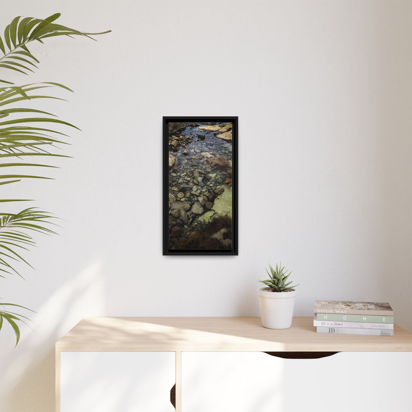 Rocks Matte Canvas, Framed (Multi-color)