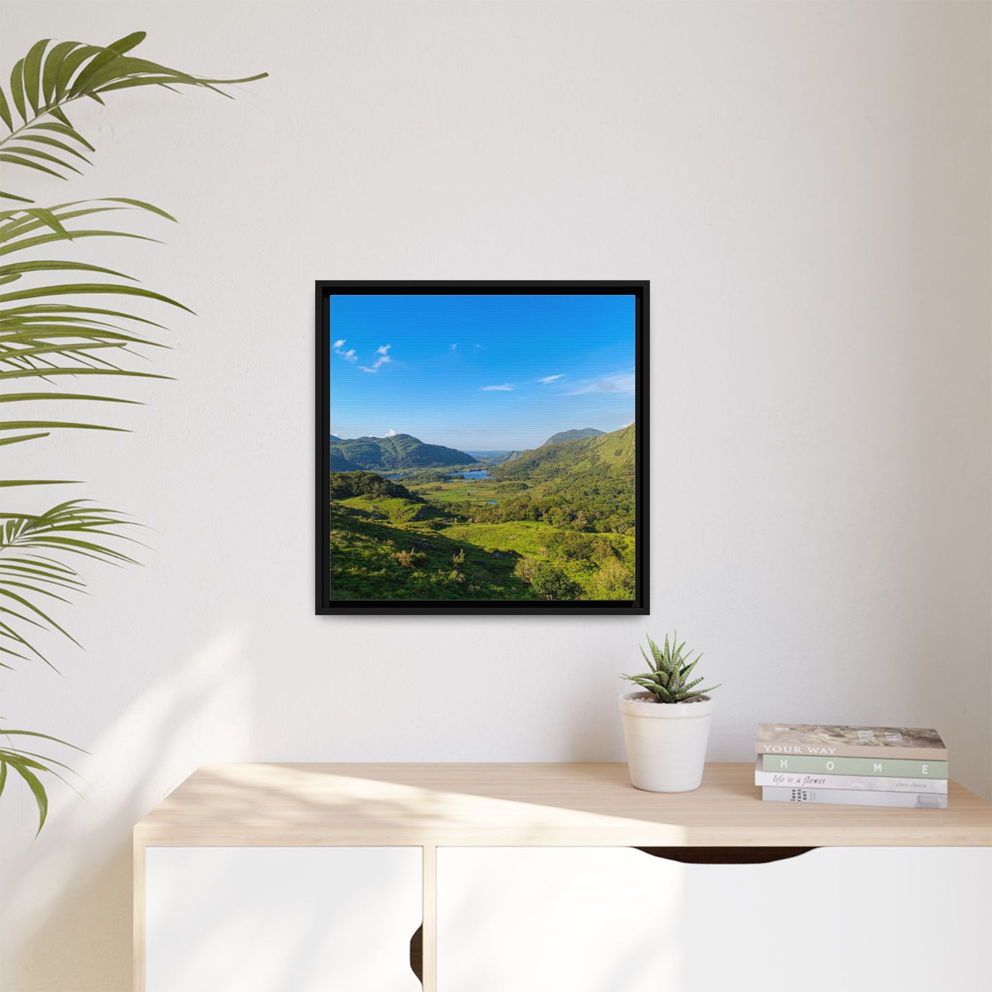 Ladies View Spring Matte Canvas, Framed (Multi-color)