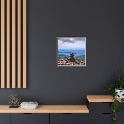 Mount Brandon Top Matte Canvas, Framed (Multi-color)