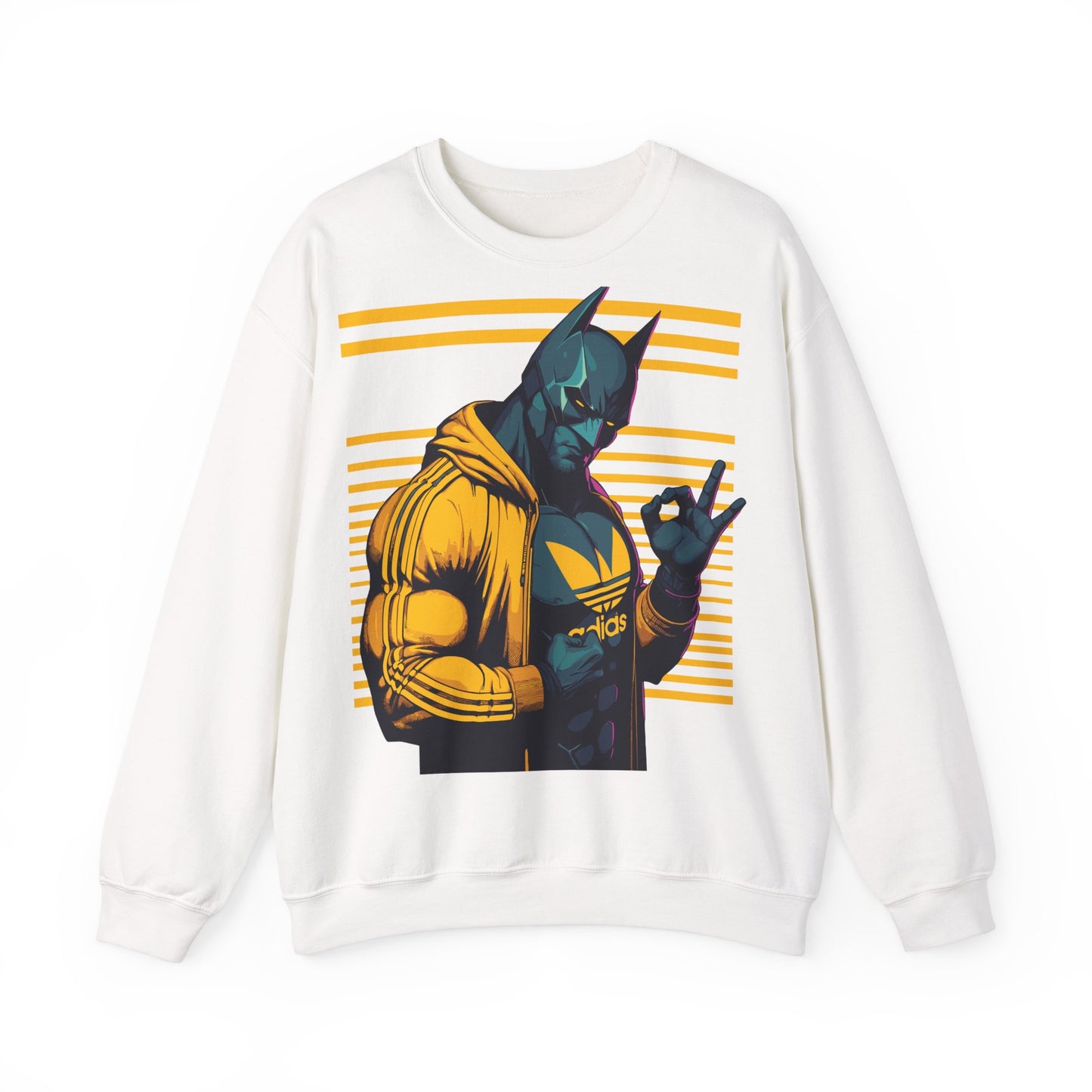 Cool Superhero Crewneck Sweatshirt with Vintage Vibe