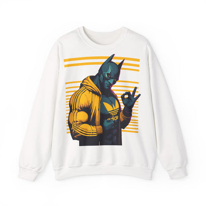 Cool Superhero Crewneck Sweatshirt with Vintage Vibe