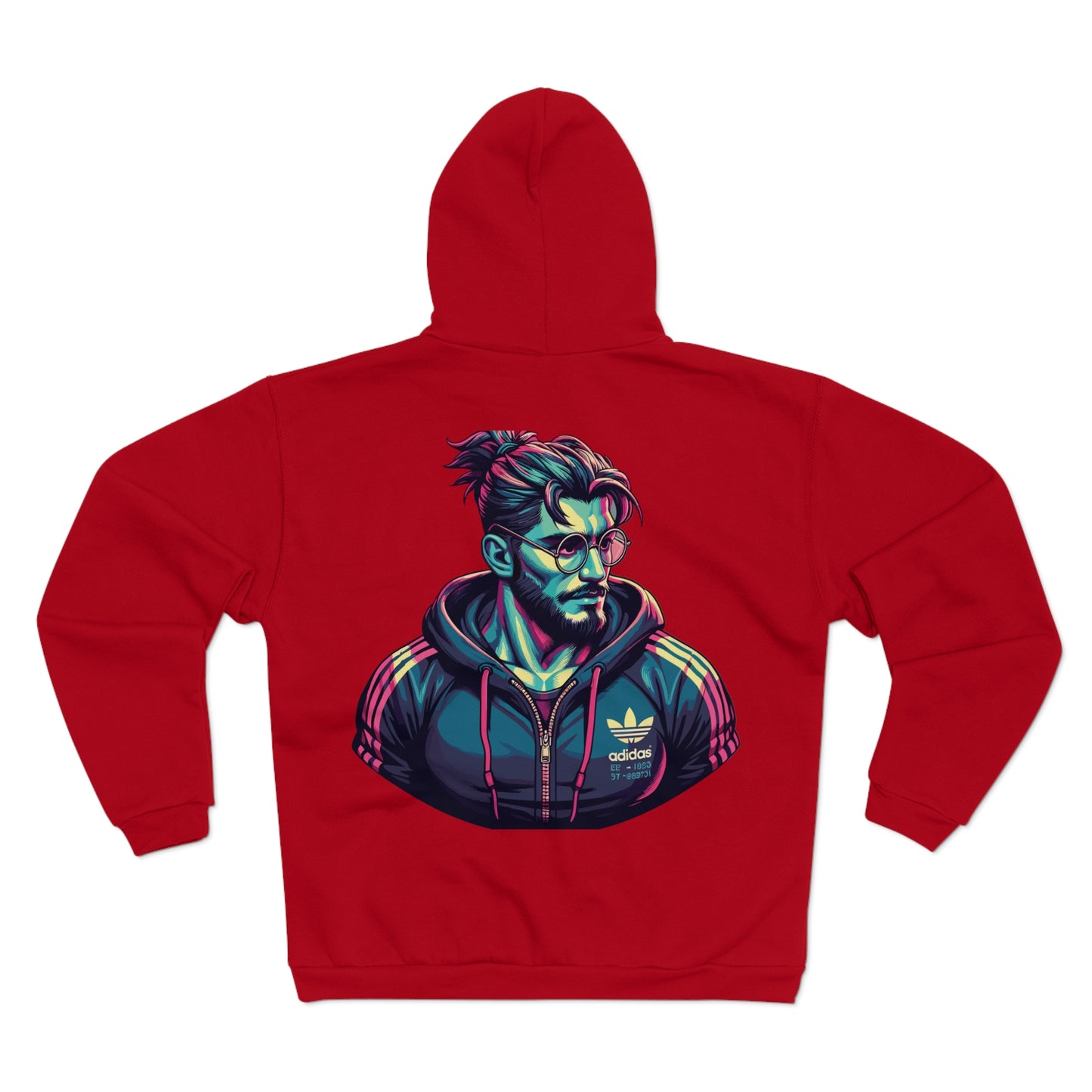 Retro Style Graphic Unisex Hooded Zip Sweatshirt- Perfect for Casual Wear