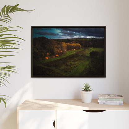 Listowel Town Park Matte Canvas, Framed (Multi-color)