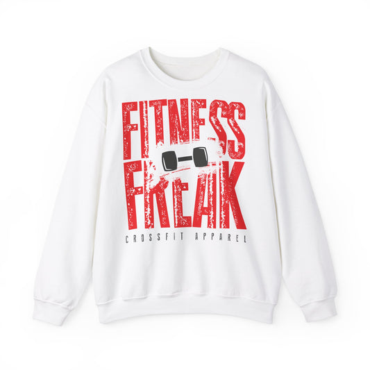 Fitness Freak Crewneck Sweatshirt - Cozy CrossFit Apparel for Gym Enthusiasts