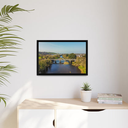 Listowel Bridge Matte Canvas, Framed (Multi-color)