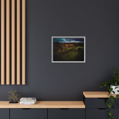 Listowel Town Park Matte Canvas, Framed (Multi-color)