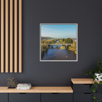 Listowel Bridge Matte Canvas, Framed (Multi-color)