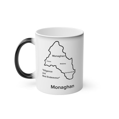 Monaghan Magic Mug: Color - Changing Coffee Cup with Artistic Map Design