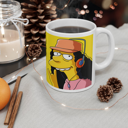 Cartoon-Inspired Ceramic Coffee Cup - Otto's Moods - Fun 11oz & 15oz Mugs