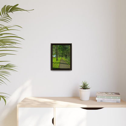 Listowel Town Park Matte Canvas, Framed (Multi-color)