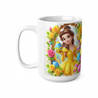Easter Princess Ceramic Coffee Cup - 11oz & 15oz with Belle Design