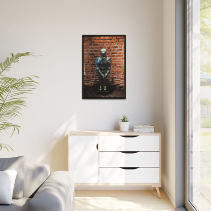 Steel Armour Medieval Age Lithuania Matte Canvas, Framed (Multi-color)