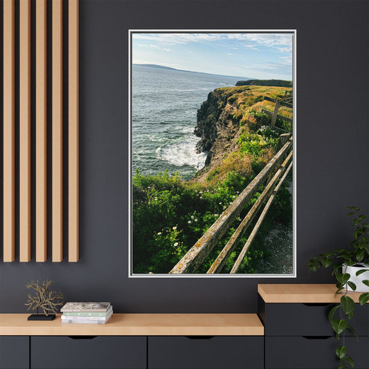 Ballybunion Cliff Walk Matte Canvas, Framed (Multi-color)