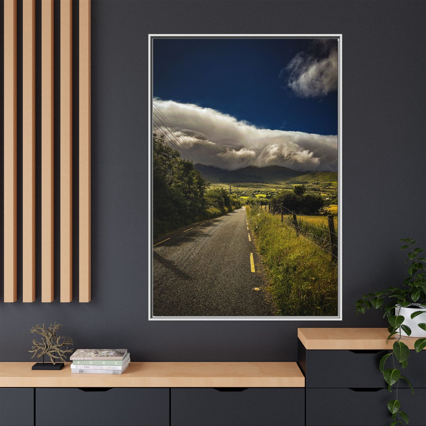 Somewhere In Kerry Matte Canvas, Framed (Multi-color)