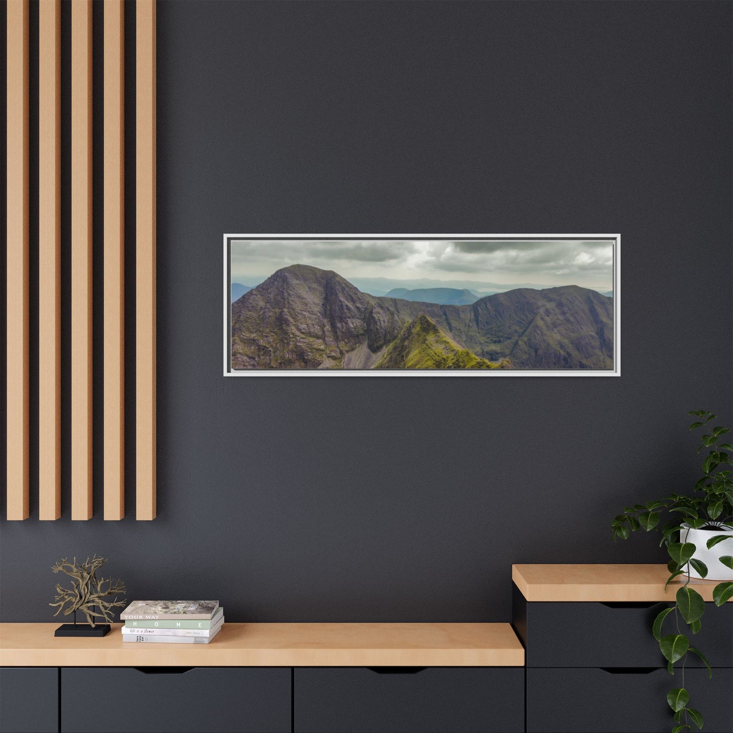 Halfway to Carrauntoohil Matte Canvas, Framed (Multi-color)