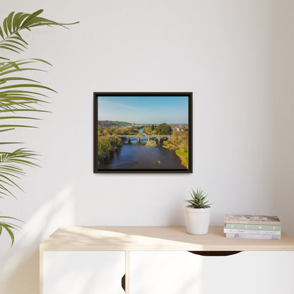 Listowel Bridge Matte Canvas, Framed (Multi-color)