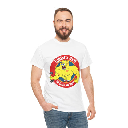 SpongeBob Bikini Gym Unisex Heavy Cotton Tee