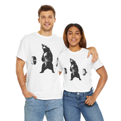 Bear Weightlifting Unisex Heavy Cotton Tee - Fitness Inspired Apparel