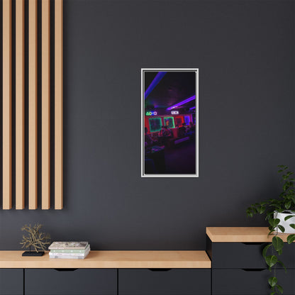 Mermaids Night Club Matte Canvas, Framed (Multi-color)