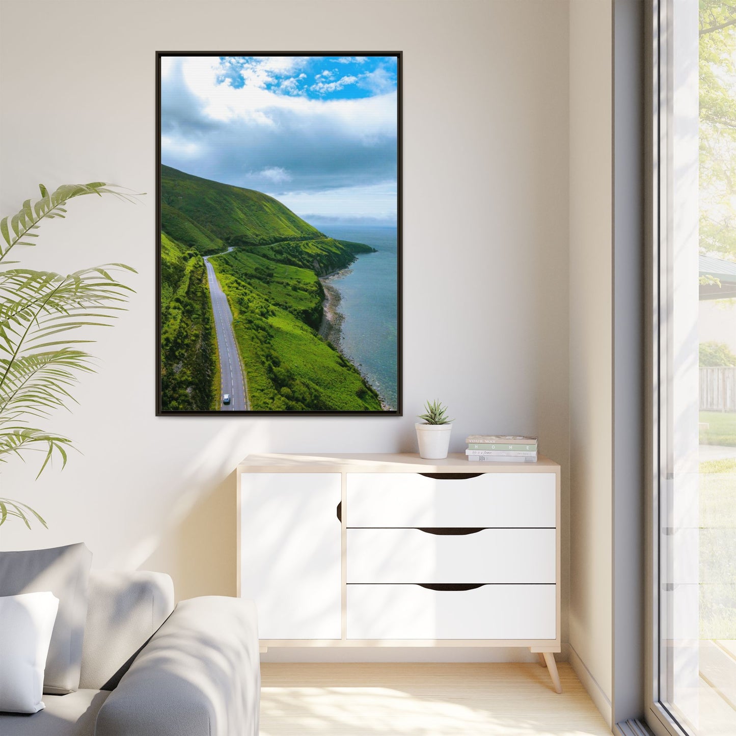 Ring of Kerry Drive Matte Canvas, Framed (Multi-color)