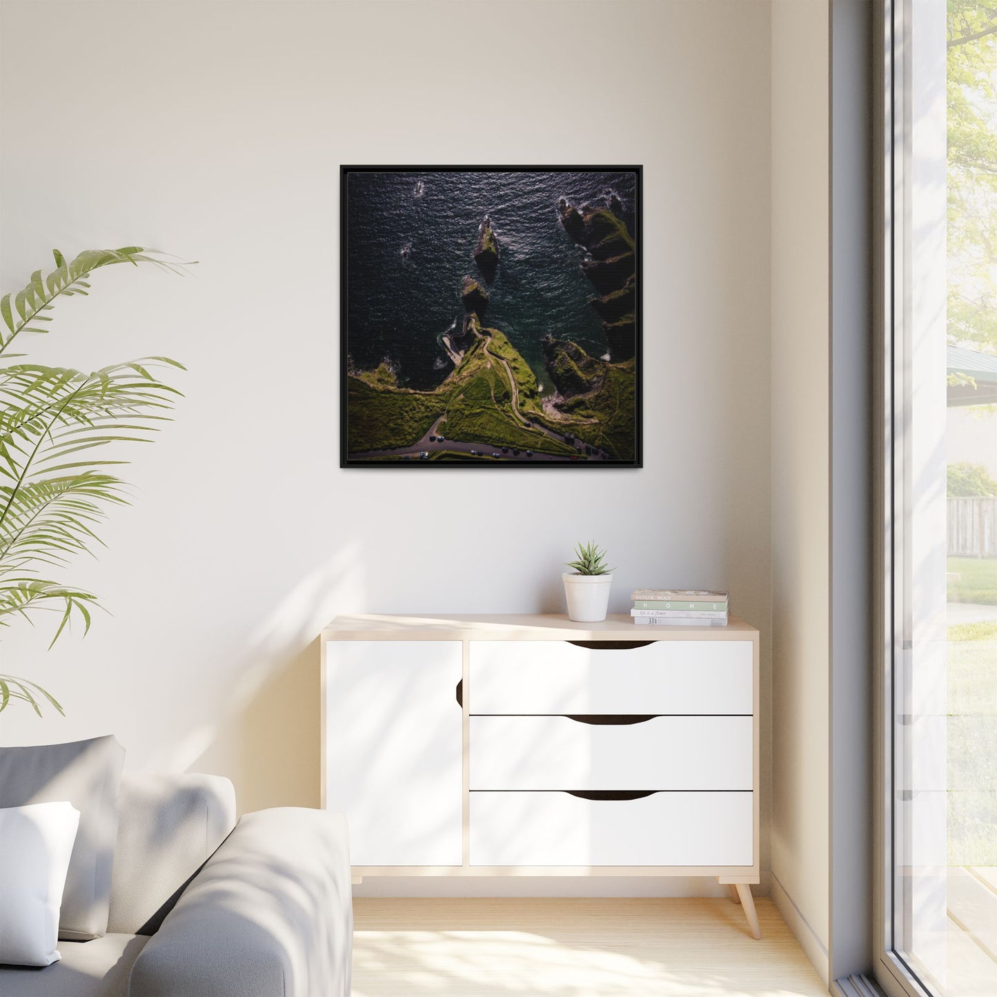 Dunquin Pier Matte Canvas, Framed (Multi-color)
