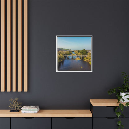 Listowel Bridge Matte Canvas, Framed (Multi-color)