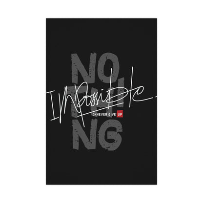 'No Impossible' Motivational Hoodies for Fitness & Inspiration