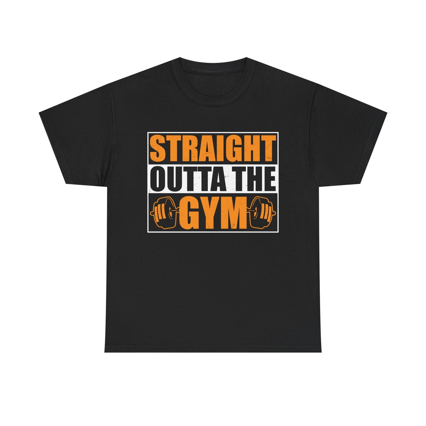 Straight Outta the Gym Unisex Heavy Cotton Tee - Perfect for Fitness Enthusiasts