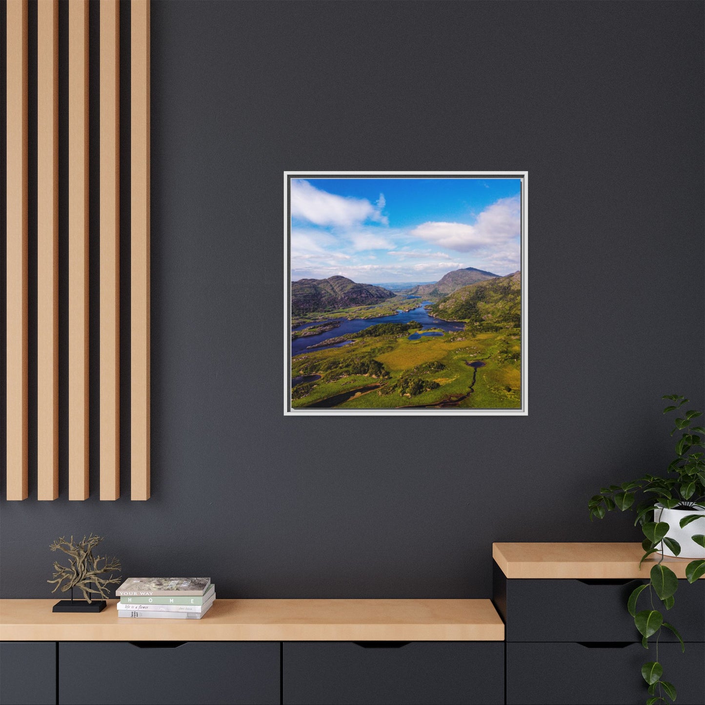 Ladies View Killarney Matte Canvas, Framed (Multi-color)